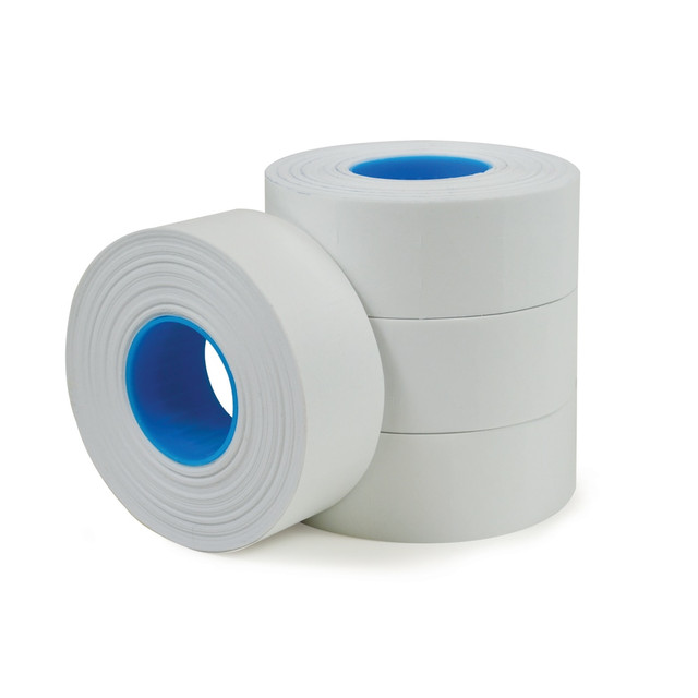 OFFICE DEPOT 098401  Brand 1-Line Price-Marking Labels, White, 1,200 Labels Per Roll, Pack Of 4 Rolls