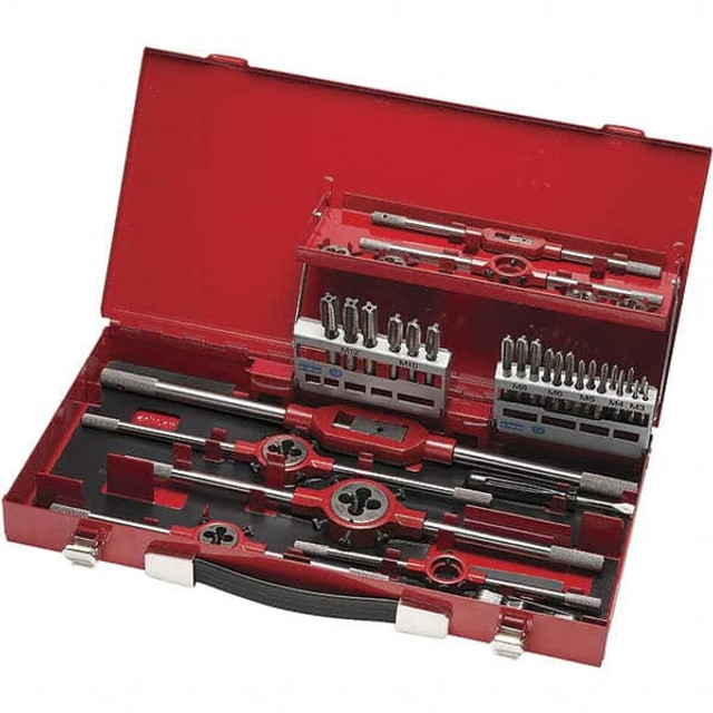 DORMER 5978820 Tap & Die Set: M3 x 0.5 to M12 x 1.75 Taps, M3 x 0.5 to M12 x 1.75 Dies, Metric Coarse