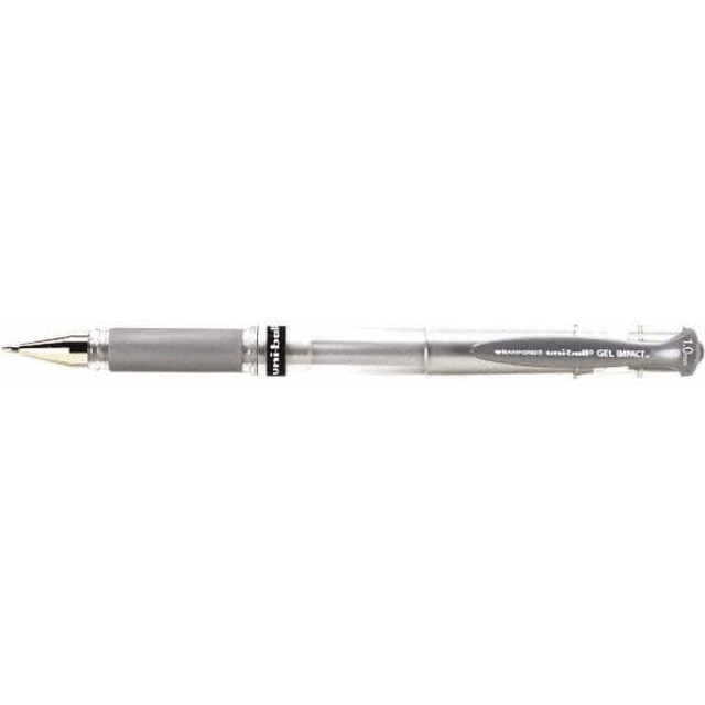 Uni-Ball 60758 Stick Pen: 1 mm Tip, Silver Ink