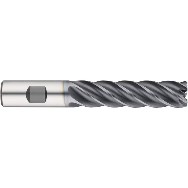 Guhring 9069880158760 Corner Radius End Mill: 2-1/8" LOC, 0.06" Radius, 5 Flutes, Solid Carbide