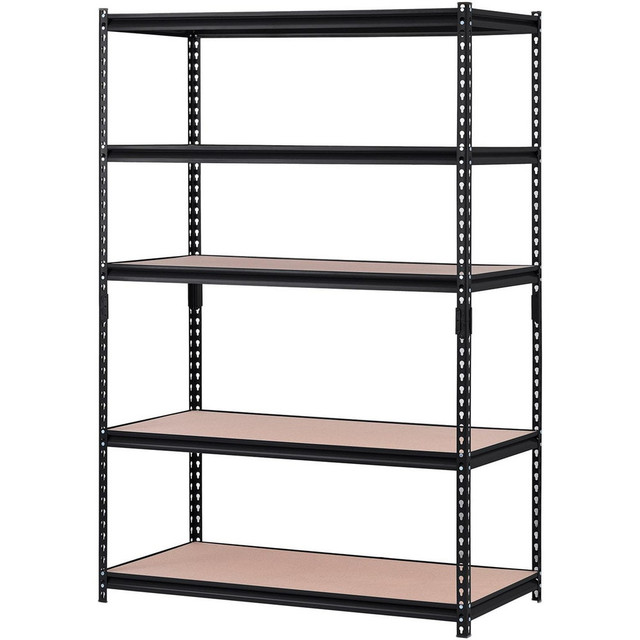 Edsal UR245P-BLK Steel Adjustable Shelving: 48" Wide, 24" Deep, 72" High