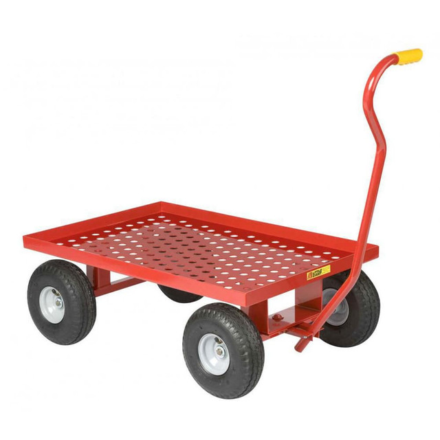 Little Giant. LWP-2436-10 Perforated Steel Deck Wagon Truck: Perforated, Steel Platform, 24" Platform Width, 36" Platform Length
