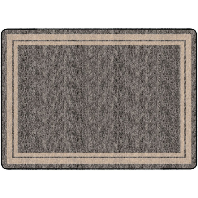 FLAGSHIP CARPETS FE425-32A  Double-Border Rectangular Rug, 72in x 100in, Gray