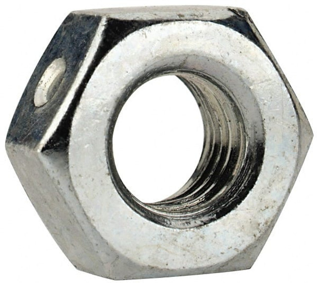 Value Collection CLNFI20250-100B Hex Lock Nut: Distorted Thread, 1/4-28, Grade 2 Steel, Zinc-Plated