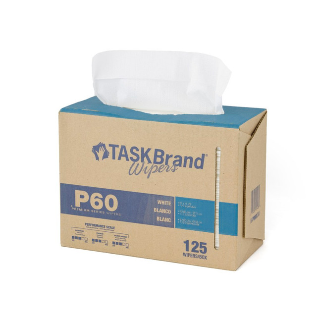 THE TRANZONIC COMPANIES N-P060IDW Hospeco TaskBrand P60 Premium Series Wiper, 9inH x 16-1/2inD, 1,250 Sheets Per Pack, Set Of 10 Packs THE TRANZONIC COMPANIES N-P060IDW Hospeco TaskBrand P60 Premium Series Wiper, 9inH x 16-1/2inD, 1,250 Sheets Per Pack, Set Of 10 Packs