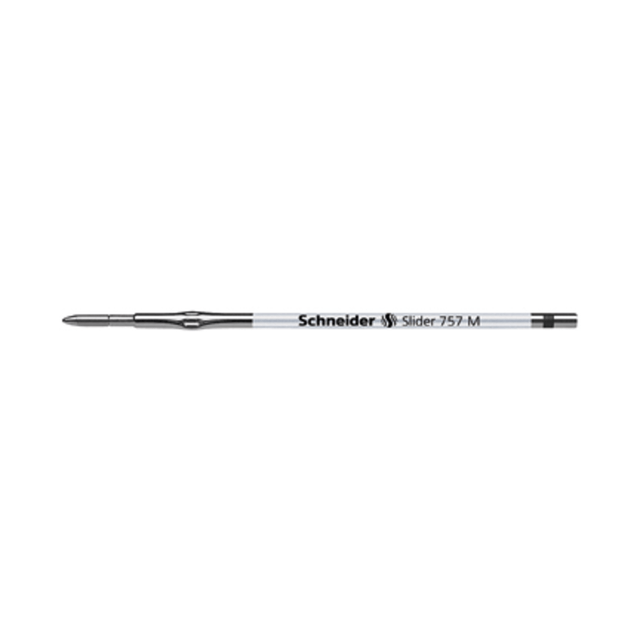 STRIDE, INC. Stride 175701  Schneider Slider 757 Refills, For Pulse Pro And Sharky Pens, Medium Point, Black Ink, Pack Of 10