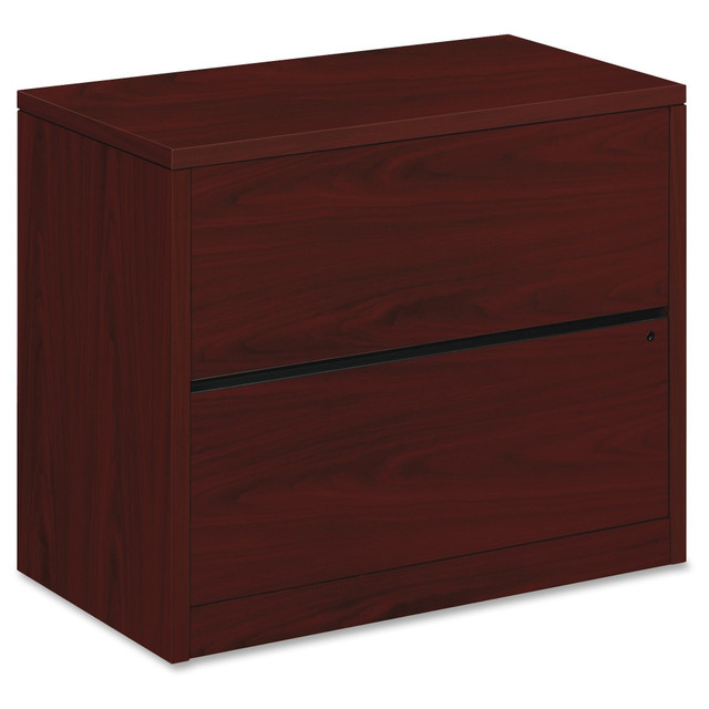 HNI CORPORATION 10563NN HON 10500 36inW x 20inD Lateral 2-Drawer File Cabinet, Mahogany HNI CORPORATION 10563NN HON 10500 36inW x 20inD Lateral 2-Drawer File Cabinet, Mahogany