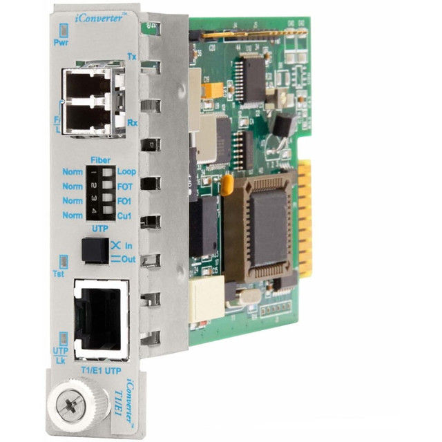 OMNITRON SYSTEMS TECHNOLOGY, INC. 8706-0 Omnitron iConverter T1/E1 Fiber Media Converter RJ48 LC Multimode 5km Module - 1 x T1/E1; 1 x LC Multimode; Internal Module; Lifetime Warranty OMNITRON SYSTEMS TECHNOLOGY, INC. 8706-0 Omnitron iConverter T1/E1 Fiber Media Converter RJ48 LC Multimode 5km Module - 1 x T1/E1; 1 x LC Multimode; Internal Module; Lifetime Warranty