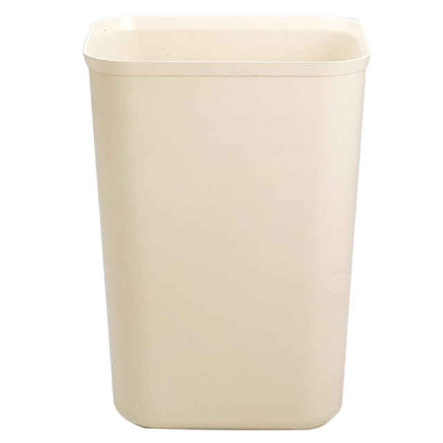 RUBBERMAID FG254300 BEIG  Fire-Resistant Wastebasket, 7 Gallons, Beige