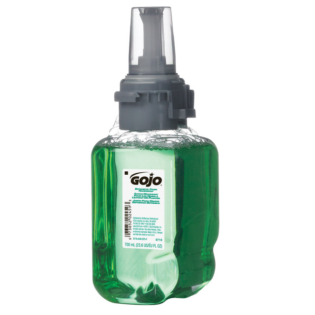 GOJO INDUSTRIES INC 8716-04 GOJO ADX-7 Foam Hand Wash Soap, Botanical Scent, 23.6 Oz Refill GOJO INDUSTRIES INC 8716-04 GOJO ADX-7 Foam Hand Wash Soap, Botanical Scent, 23.6 Oz Refill