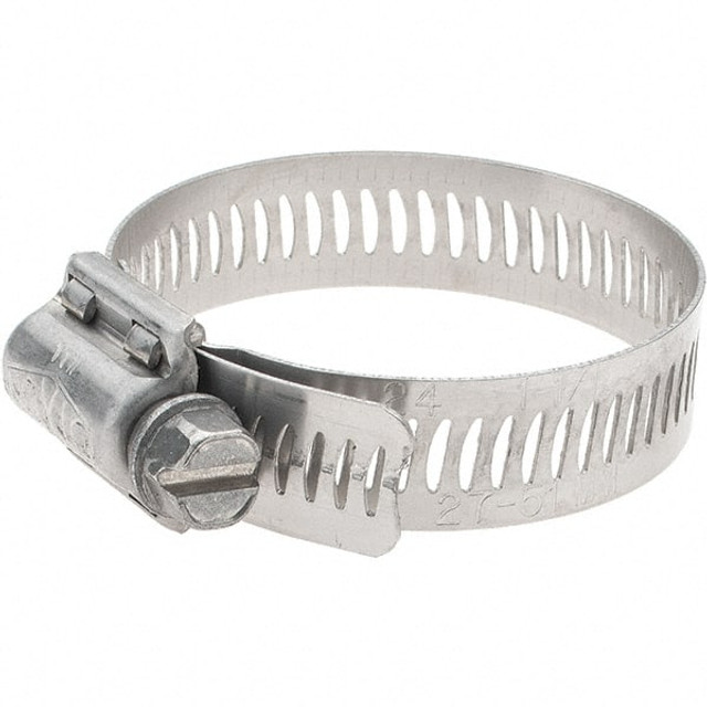 Dixon Valve & Coupling HSS24 Worm Gear Clamp: 1-1/16 to 2" Dia, Stainless Steel Band