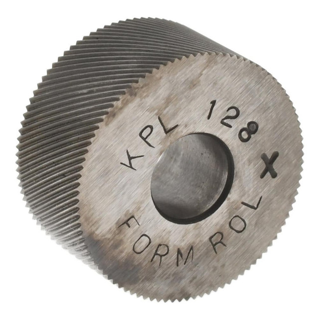 MSC KPLX128 Standard Knurl Wheel: 3/4" Dia, 80 ° Tooth Angle, Diagonal, Cobalt