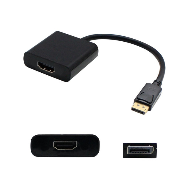 ADD-ON COMPUTER PERIPHERALS, INC. DISPLAYPORT2HDMI-5PK AddOn 5 Pack 8in DisplayPort to HDMI Adapter Cable - Adapter - DisplayPort male to HDMI female - 7.9 in - black (pack of 5) ADD-ON COMPUTER PERIPHERALS, INC. DISPLAYPORT2HDMI-5PK AddOn 5 Pack 8in DisplayPort to HDMI Adapter Cable - Adapter - DisplayPort male to HDMI female - 7.9 in - black (pack of 5)