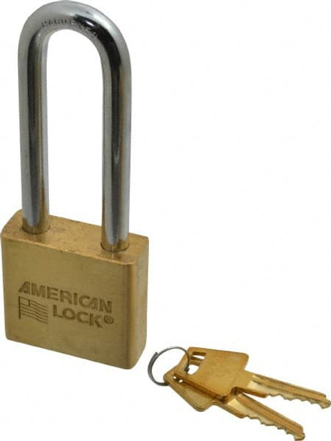 American Lock A5572KA-42788 Padlock: Brass & Steel, Keyed Alike, 2" Wide
