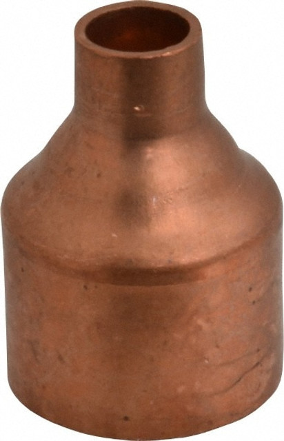 Mueller Industries W 01069 Wrot Copper Pipe Reducer: 1-1/2" x 1/2" Fitting, C x C, Solder Joint