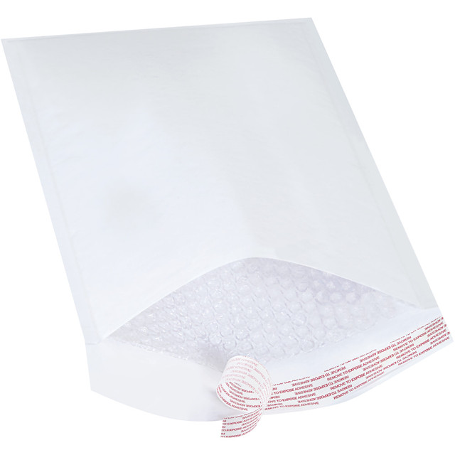 B O X MANAGEMENT, INC. B857WSS25PK Partners Brand White Self-Seal Bubble Mailers, #4, 9 1/2in x 14 1/2in, Pack Of 25