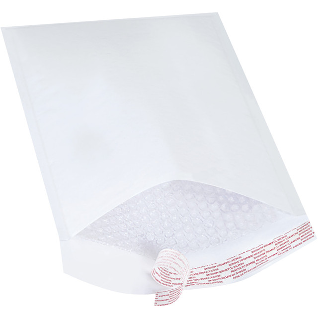 B O X MANAGEMENT, INC. Partners Brand B857WSS25PK  White Self-Seal Bubble Mailers, #4, 9 1/2in x 14 1/2in, Pack Of 25
