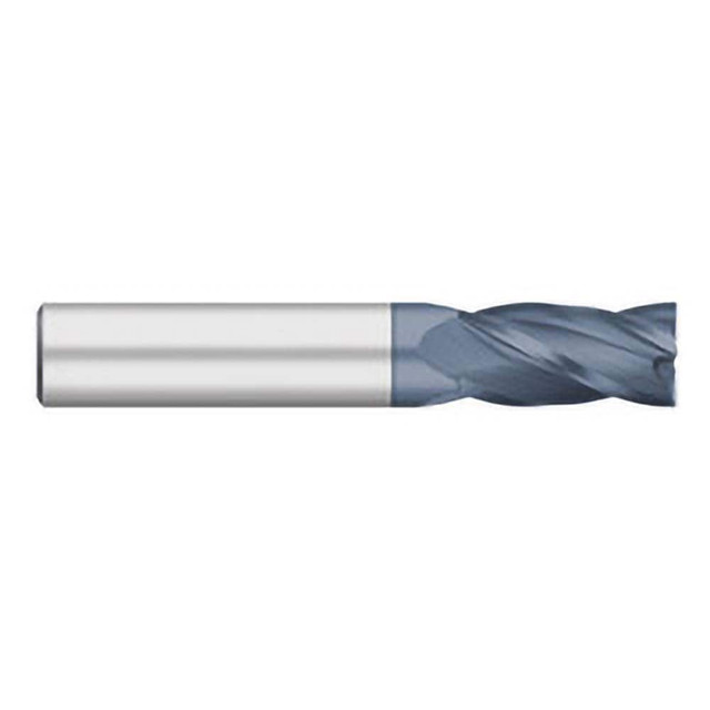 Titan USA TC99510 Square End Mill:  0.1563" Dia, 0.5625" LOC, 0.1875" Shank Dia, 2" OAL, 4 Flutes, Solid Carbide