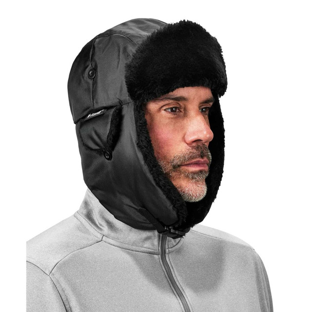 ERGODYNE CORPORATION 16897 Ergodyne N-Ferno 6802ZI Zippered Trapper Hat With Bump Cap, Small/Medium, Black ERGODYNE CORPORATION 16897 Ergodyne N-Ferno 6802ZI Zippered Trapper Hat With Bump Cap, Small/Medium, Black