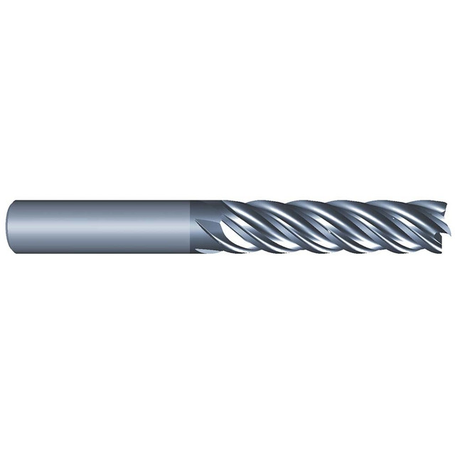 Eliminator 980-7500 Square End Mill: 3/4" Dia, 5 Flutes, 2-1/4" LOC, Solid Carbide