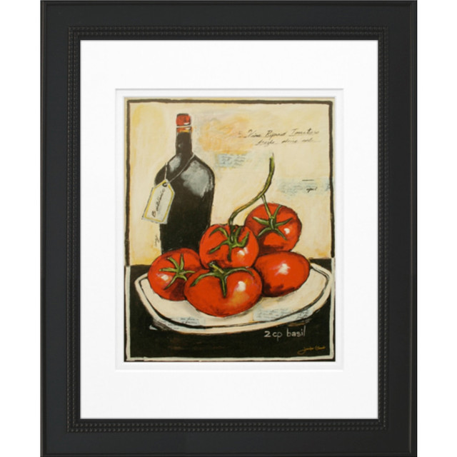 LCO DESTINY LLC Timeless Frames 55310  Stockton Framed Kitchen Artwork, 11in x 14in, Black, Tomatoes