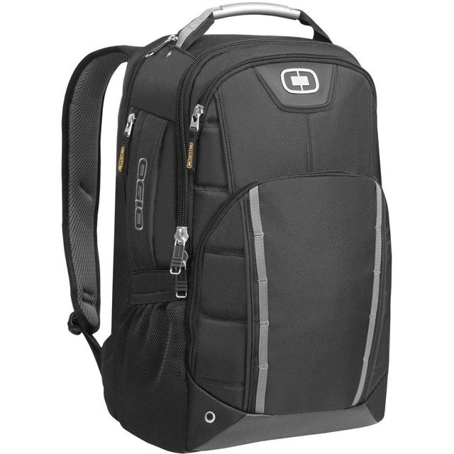 OGIO INTL 111087.03 Ogio Axle Carrying Case (Backpack) for 16in to 17in iPad Notebook - Black - Ripstop Body - Checkpoint Friendly - Handle, Shoulder Strap, Hand Strap - 19.3in Height x 13in Width x 9.3in Depth