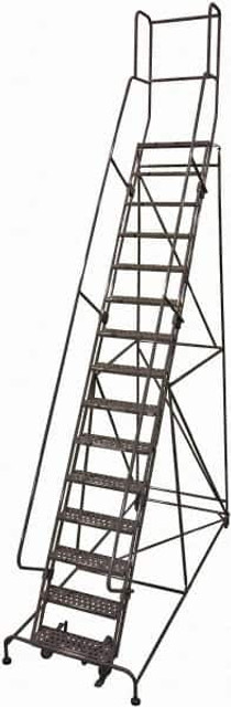 Cotterman D1100184-20-001 Steel Rolling Ladder: 15 Step