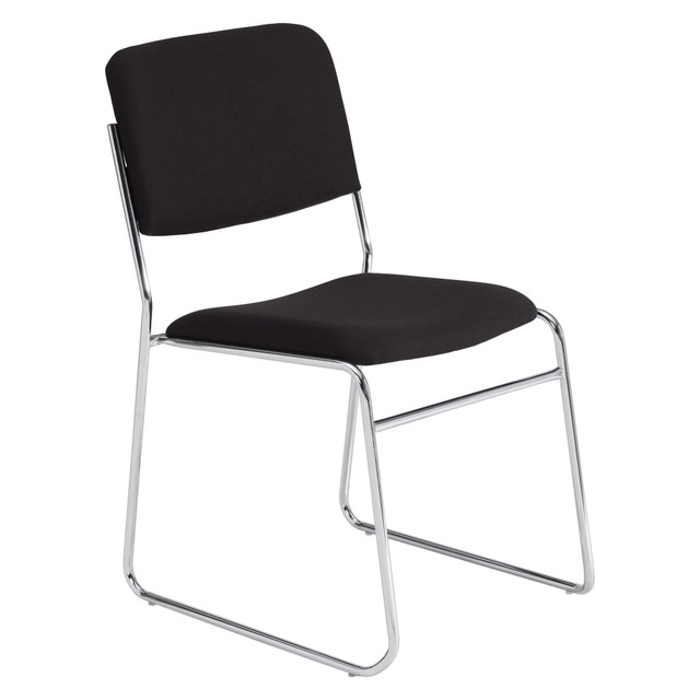 NATIONAL PUBLIC SEATING CORP 8660 National Public Seating 8600 Signature Series Stack Chair, Black/Chrome