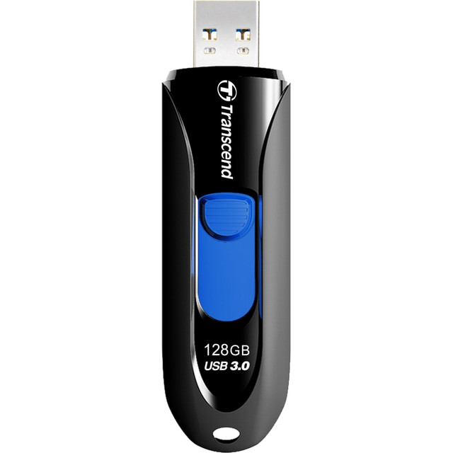 TRANSCEND INFORMATION INC. TS128GJF790K Transcend 128GB JetFlash 790 USB 3.0 Flash Drive - 128 GB - USB 3.0 - Black, Blue