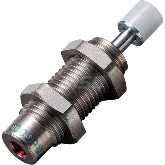 Bansbach, EasyLift FA-1005PMB1-C Standard-Duty Shock Absorber: 3 mm Rod Dia, 15 mm OD, 5 mm Stroke, M10 x 1 Thread