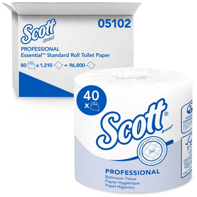 Scott 05102 Professional Standard Roll Bathroom Tissue, White