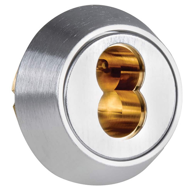 Falcon C987 12667-003 Cylinders; Type: Mortise ; Keying: Less Core ; Number of Pins: 6, 7 ; Finish/Coating: Satin Chrome