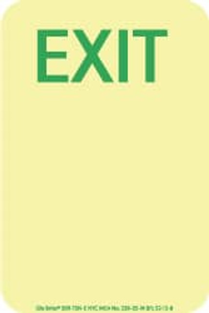 AccuformNMC 50F-7SN-E Exit Sign: "Exit"