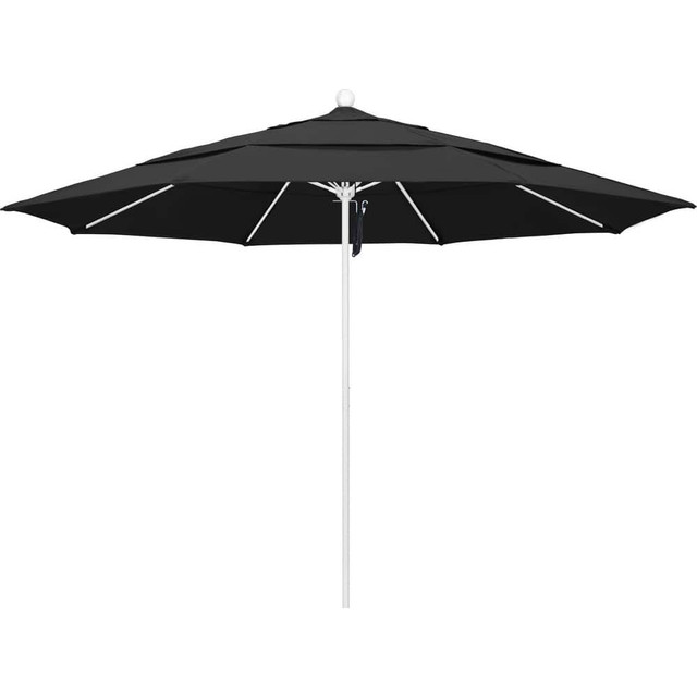 California Umbrella 194061619438 Patio Umbrellas; Fabric Color: Black ; Base Included: No ; Fade Resistant: Yes ; Diameter (Feet): 11 ; Canopy Fabric: Pacifica