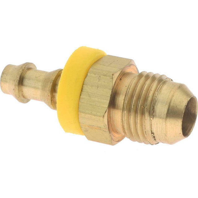 Dixon Valve & Coupling 2860409C Barbed Push-On Hose Male Connector: 9/16" UNF, Brass, 1/4" Barb