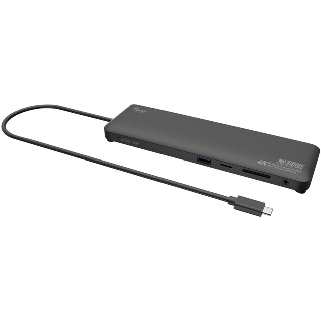 URBAN FACTORY TCD45UF  USB-C 4K Docking Station Multi-Stream - for Notebook/Desktop PC - 100 W - USB Type C - 2 x USB 2.0 - 1 x USB 3.0 - USB Type-C - Network (RJ-45) - HDMI - VGA - DisplayPort - Wired