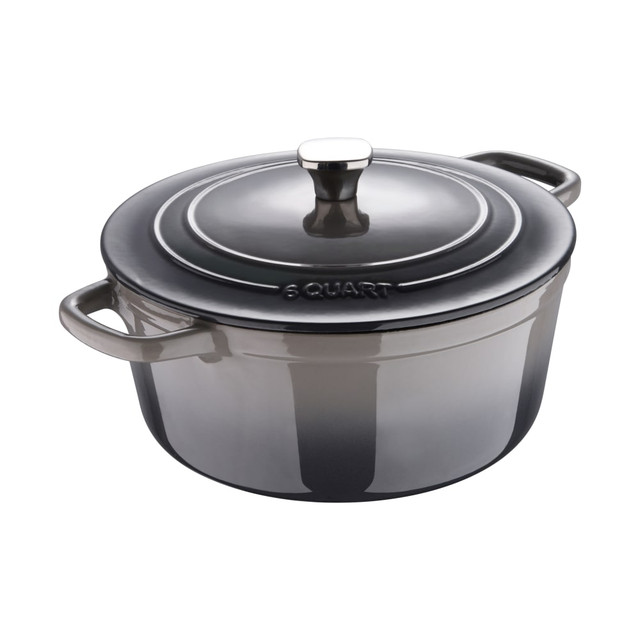 BERGNER US INC. Masterpro MPUS16321FOG  Bergner 6-Quart Iron Dutch Oven With Lid, Fog