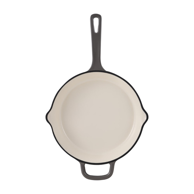 BERGNER US INC. MPUS16323FOG Masterpro Bergner Iron Fry Pan With Helper Handle, 10in, Fog