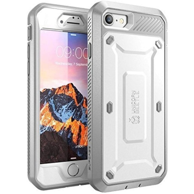 I BLASON LLC S-IPH8UBPROWHGY SUPCASE Unicorn Beetle Pro Full-Body - Protective case for cell phone - polycarbonate, thermoplastic polyurethane (TPU) - white