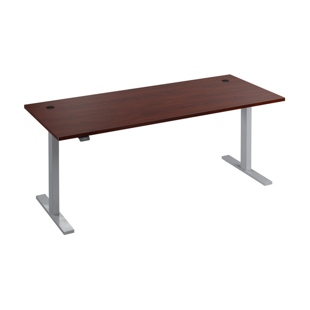 BUSH INDUSTRIES INC. M6S7230HCSK Bush Business Furniture Move 60 Series Electric 72inW x 30inD Height Adjustable Standing Desk, Hansen Cherry/Cool Gray Metallic, Standard Delivery BUSH INDUSTRIES INC. M6S7230HCSK Bush Business Furniture Move 60 Series Electric 72inW x 30inD Height Adjustable Standing Desk, Hansen Cherry/Cool Gray Metallic, Standard Delivery