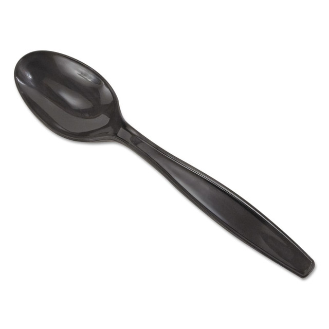GEORGIA-PACIFIC CORPORATION PTH53C Dixie Individually Wrapped Polypropylene Heavyweight Cutlery, Teaspoons, Black, Carton Of 1,000 Teaspoons GEORGIA-PACIFIC CORPORATION PTH53C Dixie Individually Wrapped Polypropylene Heavyweight Cutlery, Teaspoons, Black, Carton Of 1,000 Teaspoons
