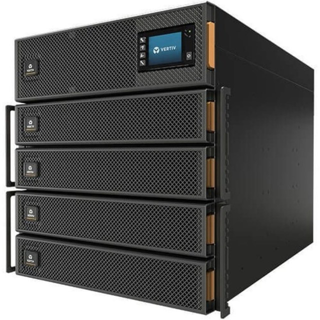 VERTIV GXT5-15KMVRT11UXLN Liebert GXT5 UPS-15kVA/15kW/208 and 120VAC|Online Rack/Tower Energy Star - Double Conversion | 11U | Built-in RDU101 Card | Color / Graphic LCD HMI | 3-Year Warranty VERTIV GXT5-15KMVRT11UXLN Liebert GXT5 UPS-15kVA/15kW/208 and 120VAC|Online Rack/Tower Energy Star - Double Conversion | 11U | Built-in RDU101 Card | Color / Graphic LCD HMI | 3-Year Warranty