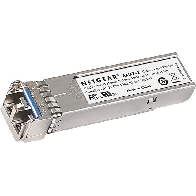 NETGEAR INC. AXM763-10000S Netgear SFP+ Transceiver 10GBASE-LRM - For Data Networking, Optical Network - 1 x LC Duplex 10GBase-LRM Network - Optical Fiber - Multi-mode - 10 Gigabit Ethernet - 10GBase-LRM0.26 km Maximum Distance - Hot-swappable - 1 NETGEAR INC. AXM763-10000S Netgear SFP+ Transceiver 10GBASE-LRM - For Data Networking, Optical Network - 1 x LC Duplex 10GBase-LRM Network - Optical Fiber - Multi-mode - 10 Gigabit Ethernet - 10GBase-LRM0.26 km Maximum Distance - Hot-swappable - 1
