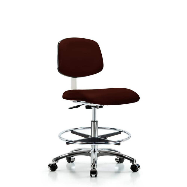 Blue Ridge Ergonomics MSC40303 Task Chair: Vinyl, Burgundy