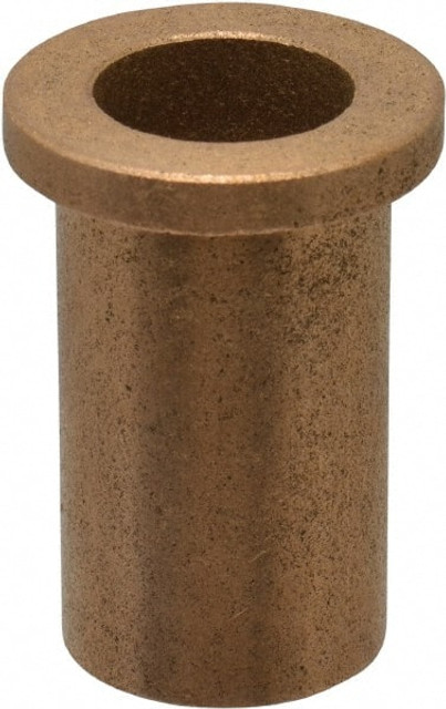 Boston Gear 35628 Flanged Sleeve Bearing: 5/8" ID, 13/16" OD, 1-1/2" OAL, Oil Impregnated Bronze