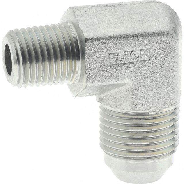 Eaton 2024-4-8S Steel Flared Tube Male Elbow: 1/2" Tube OD, 1/4 Thread, 37 ° Flared Angle