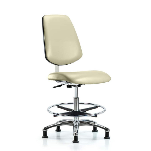 Blue Ridge Ergonomics MSC40374 Task Chair: Vinyl, Adobe White