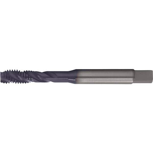 Cleveland C89238 Spiral Flute Tap: M6 x 1.00, Metric, 3 Flute, Modified Bottoming, 6H Class of Fit, TiAlN Finish