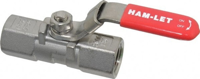Ham-Let 3202435 2-Way Manual Ball Valve: 1/2" Pipe