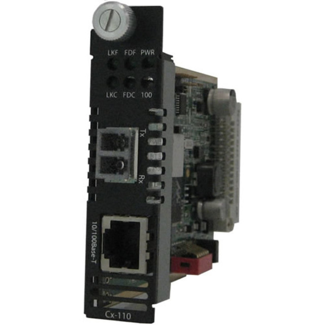 PERLE SYSTEMS Perle 05051570  C-110-S2LC80 - Fiber media converter - 100Mb LAN - 10Base-T, 100Base-TX, 100Base-ZX - RJ-45 / LC single-mode - up to 49.7 miles - 1550 nm